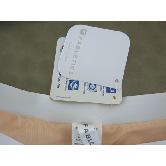 Fabletics Size S White Valentina Bikini Bottom Swimsuit Perforated Lined - Picture 5 of 7